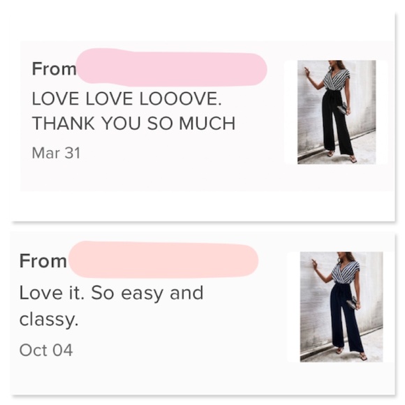 Striped Top V-Neck Surplice Short Sleeve White Black Wide Leg Jumpsuit - Picture 13 of 14